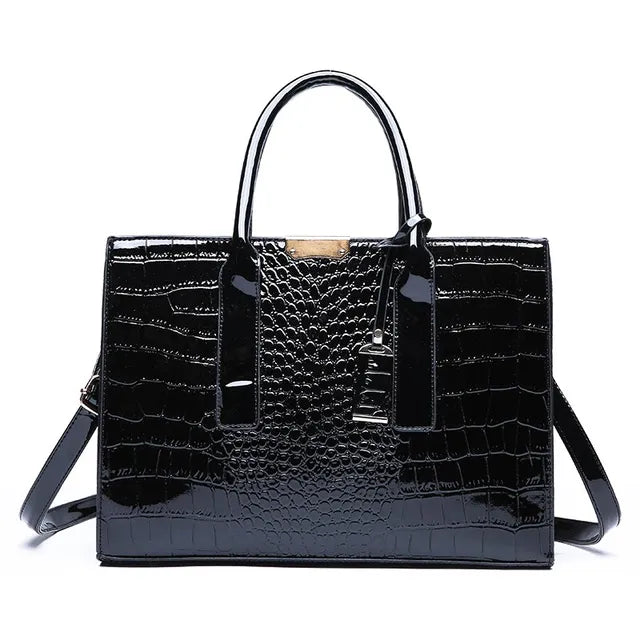 Crocodile print handbag - Emersyn-Elly Rose
