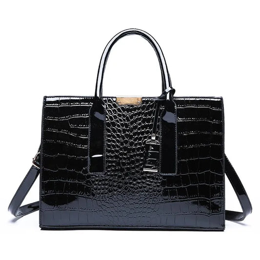 Crocodile print handbag - Emersyn-Elly Rose