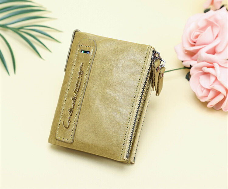 Compact wallet with double zipper closure | Practical and elegant-Elly Rose