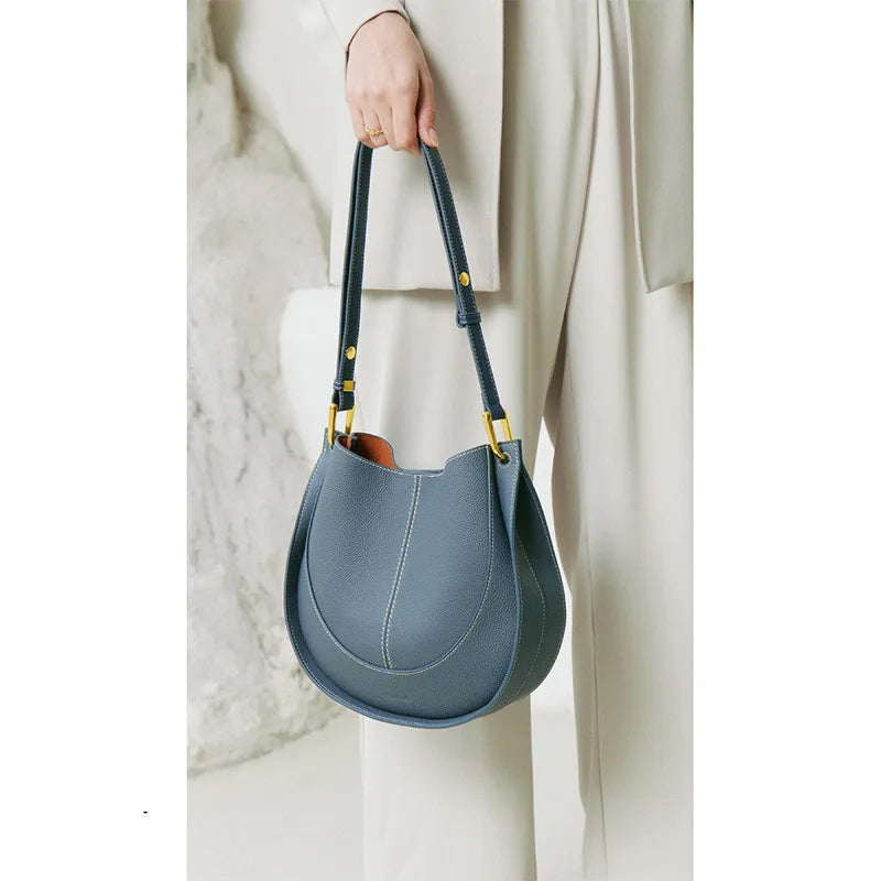 Elegant round shoulder bag - Itzel-Elly Rose