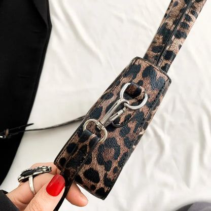 French armpit bag with leopard print-Elly Rose