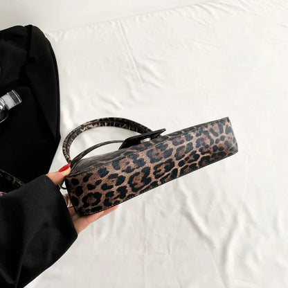 French armpit bag with leopard print-Elly Rose