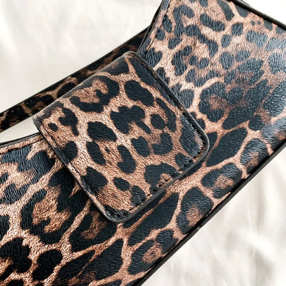 French armpit bag with leopard print-Elly Rose