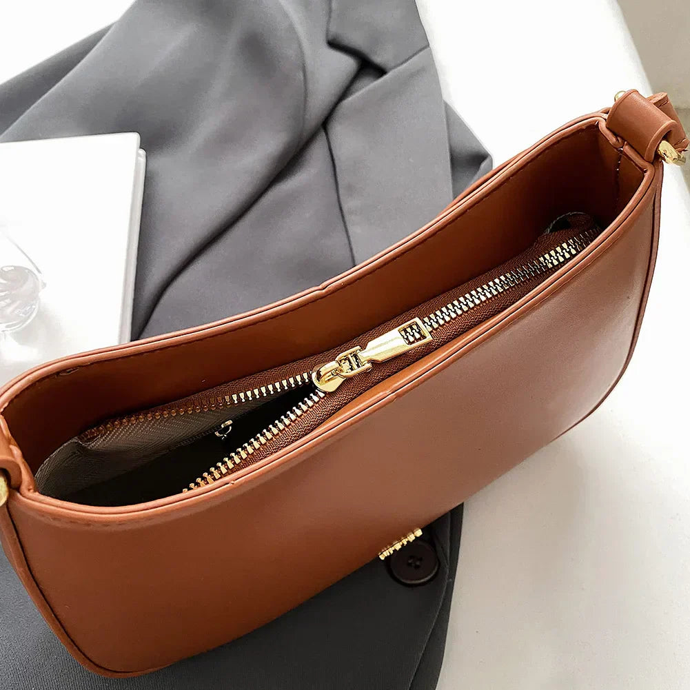 Trendy shoulder bag in vegetable leather-Elly Rose