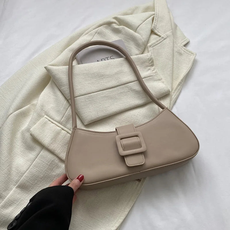 Vegan leather armpit bag-Elly Rose