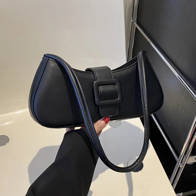 Vegan leather armpit bag-Elly Rose