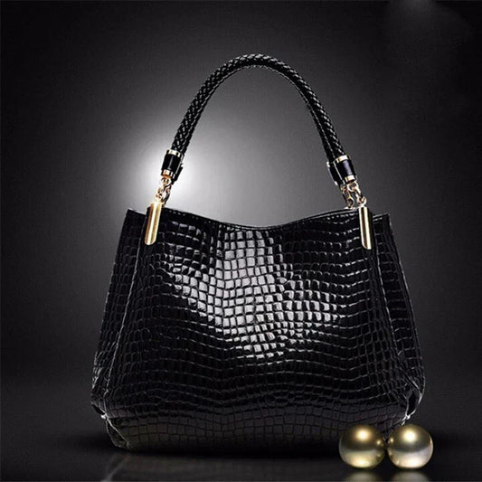 Xella | Elegant handbag with crocodile pattern-Elly Rose