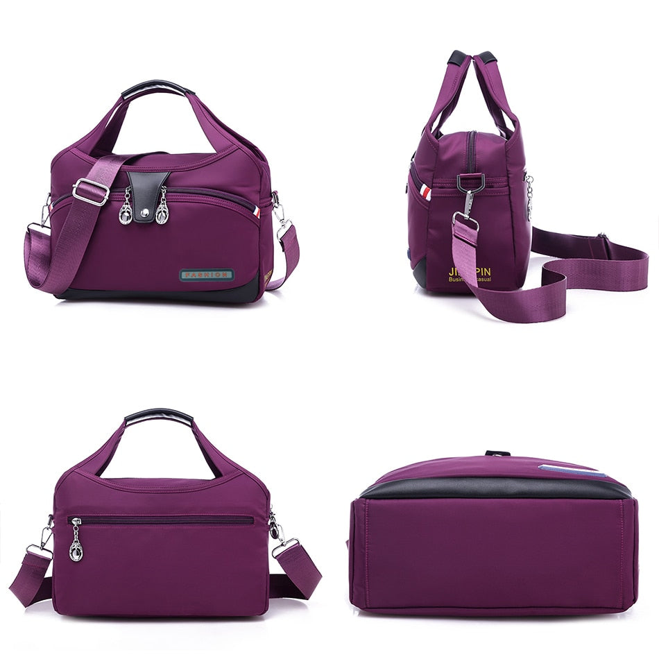 Lesley bag | Oxford shoulder bag-Elly Rose
