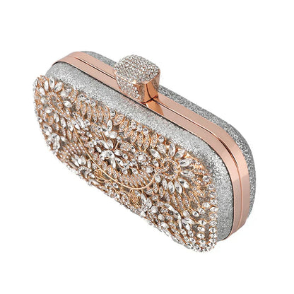 GoldenGlam diamond clutch bag-Elly Rose