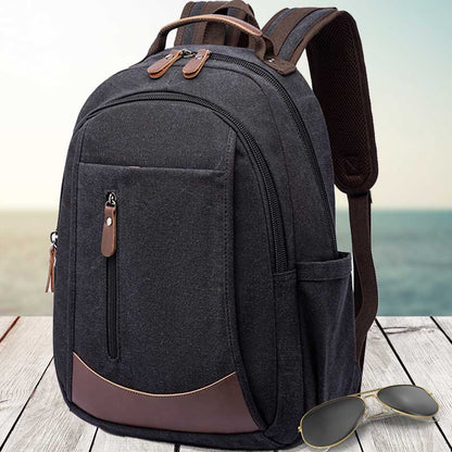 Adventurer anti-theft canvas travel backpack-Elly Rose