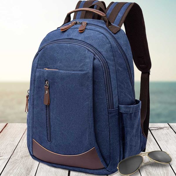 Adventurer anti-theft canvas travel backpack-Elly Rose