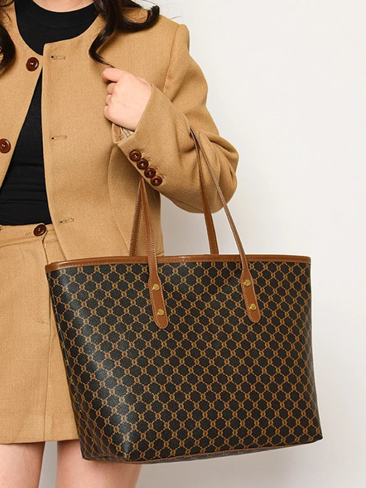 Liselotte Large Ladies' Shoulder Bag | Handbag | Shopper Brown-Elly Rose