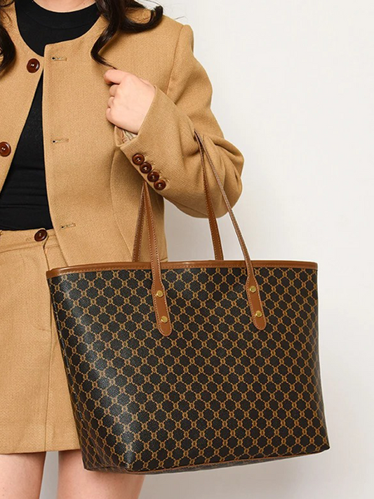 Liselotte Large Ladies' Shoulder Bag | Handbag | Shopper Brown-Elly Rose