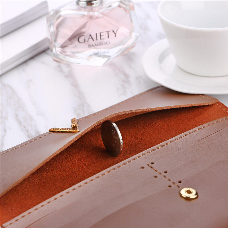 Suede leather wallet | Large and modern-Elly Rose