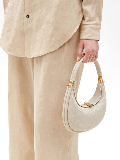 Luna Stylish Leather Handbag | Shoulder Bag | Round Bag Ladies | Crossbody Bag-Elly Rose