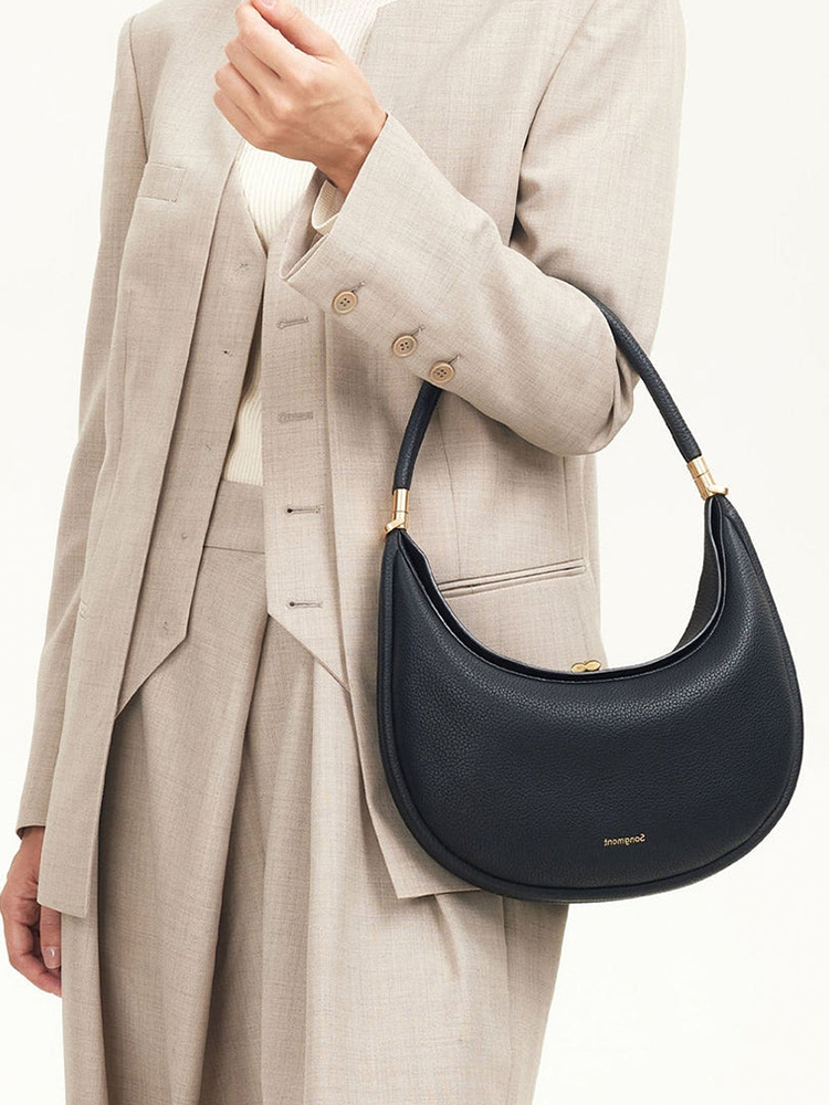 Luna Stylish Leather Handbag | Shoulder Bag | Round Bag Ladies | Crossbody Bag-Elly Rose