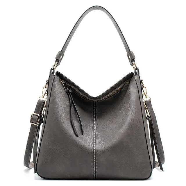 Gaëlle - Large leather bag for women-Elly Rose