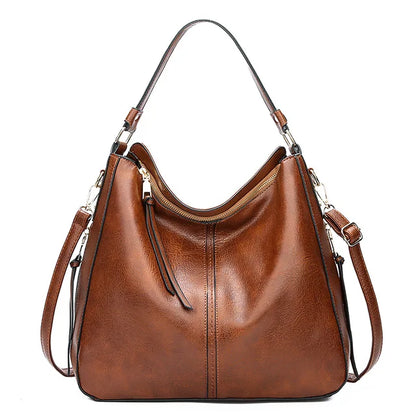 Gaëlle - Large leather bag for women-Elly Rose