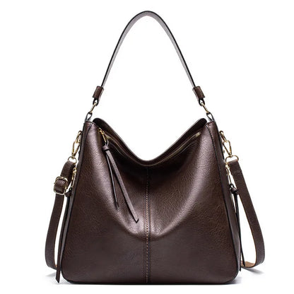 Gaëlle - Large leather bag for women-Elly Rose
