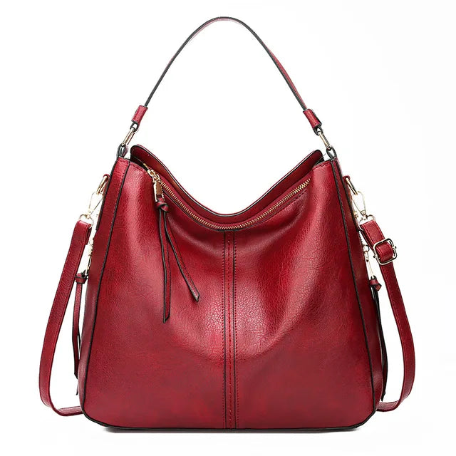 Gaëlle - Large leather bag for women-Elly Rose