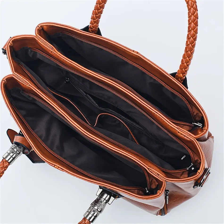 Fashionable leather bag - Amory-Elly Rose