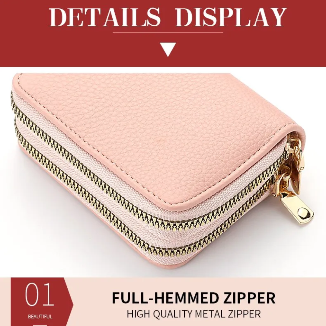 Small wallet with lychee pattern | Trendy and compact-Elly Rose