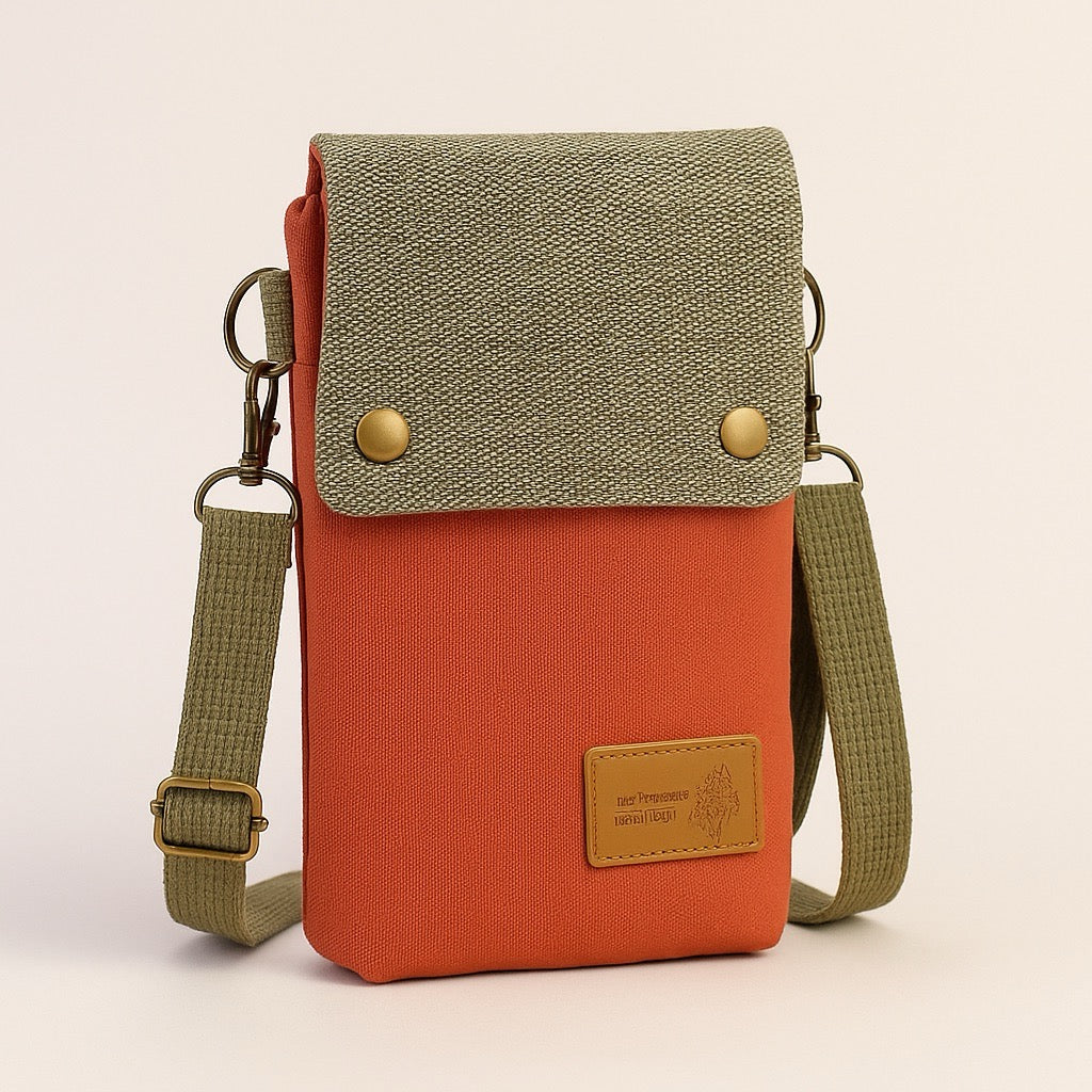 Lysandra - Retro canvas shoulder bag