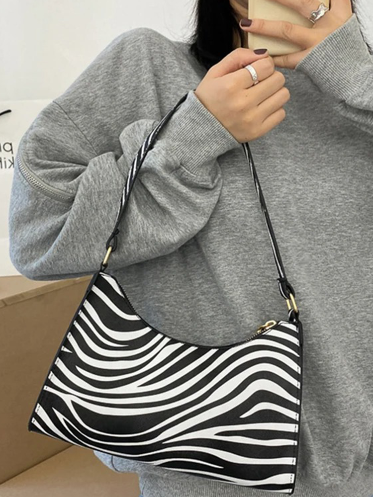 Maaike Zebra Print Handbag | Shoulder Bag | Design Bag-Elly Rose