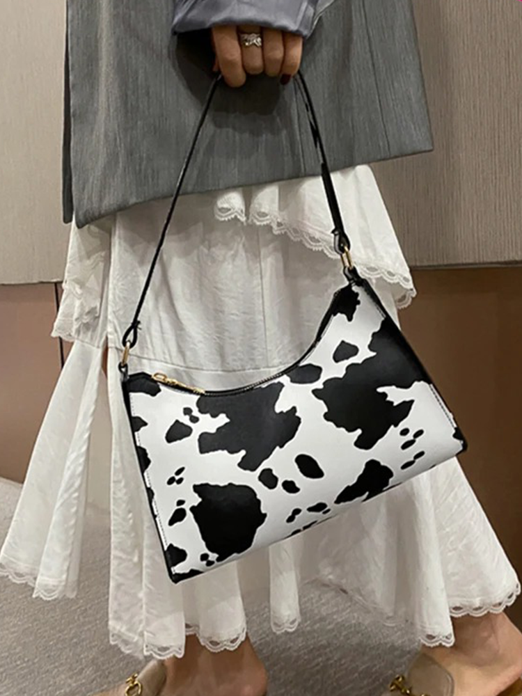Maaike Cow Print Handbag | Shoulder Bag | Design Bag-Elly Rose