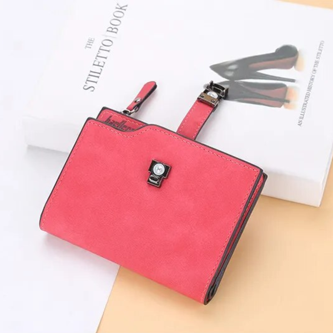 Compact wallet with magnetic loop | Practical and trendy-Elly Rose