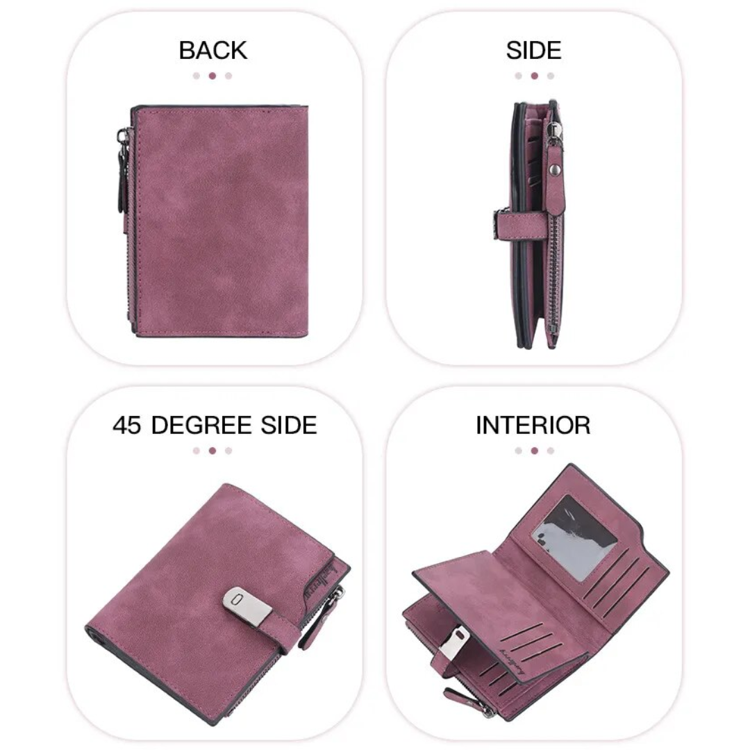 Compact wallet with magnetic loop | Practical and trendy-Elly Rose