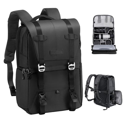 Lars | Large camera backpack with rain cover and extra storage space-Elly Rose