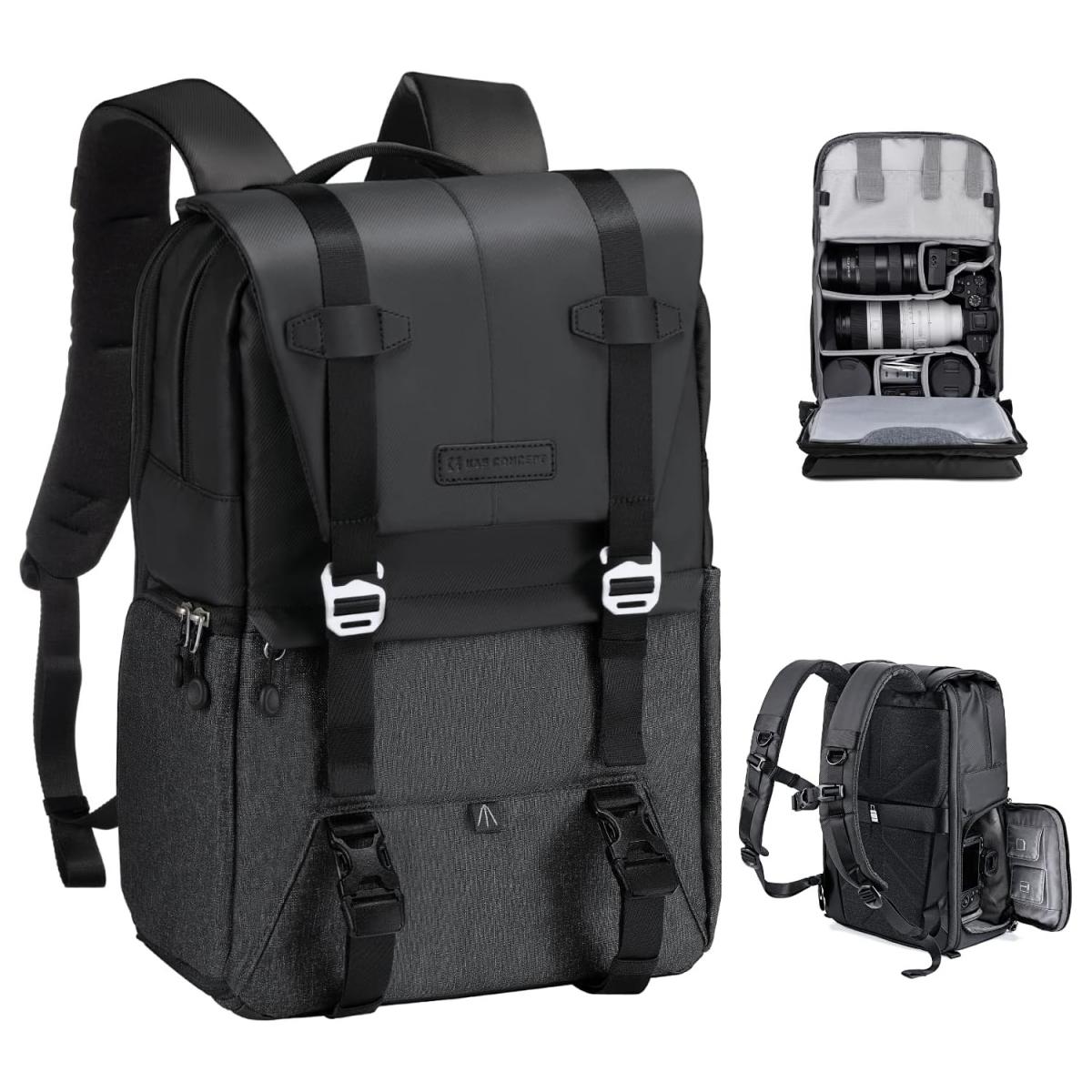 Lars | Large camera backpack with rain cover and extra storage space-Elly Rose