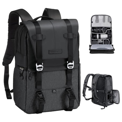 Lars | Large camera backpack with rain cover and extra storage space-Elly Rose