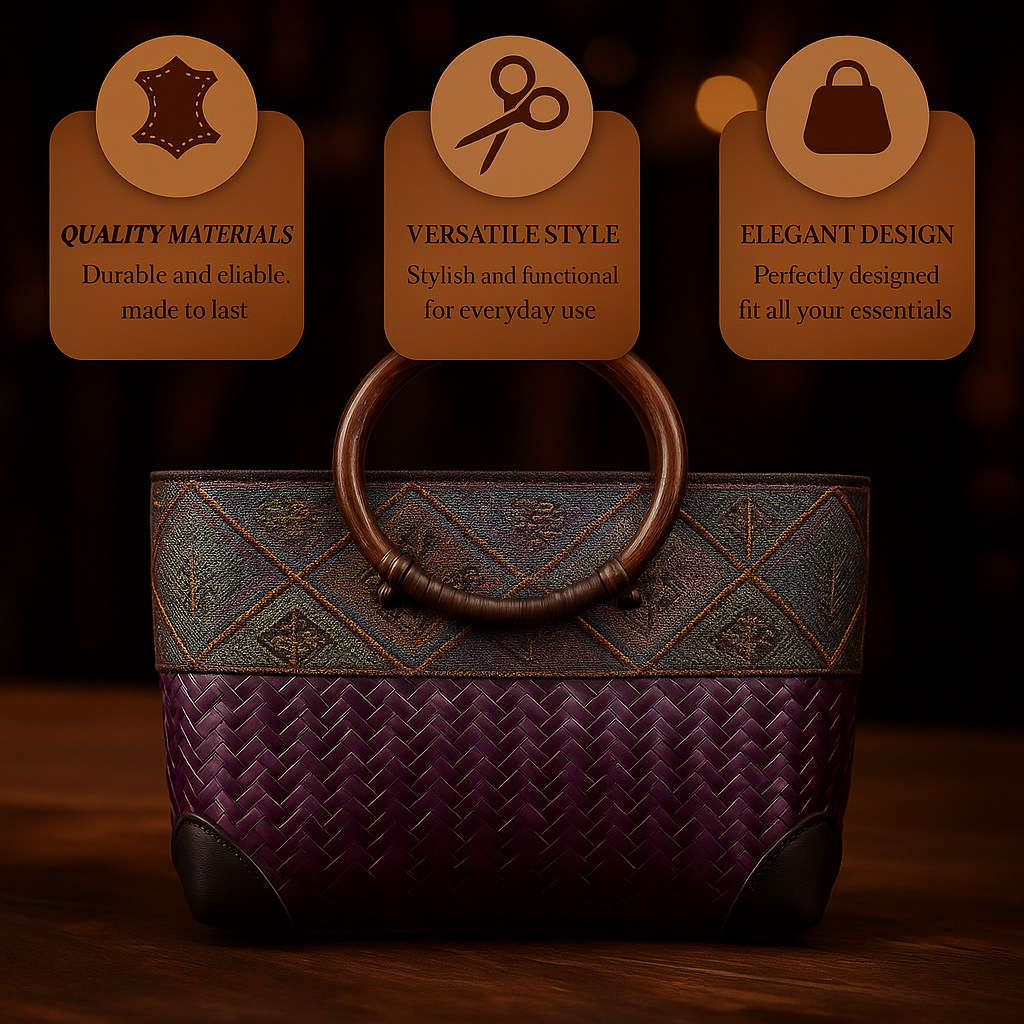 Milou | Woven bamboo bag