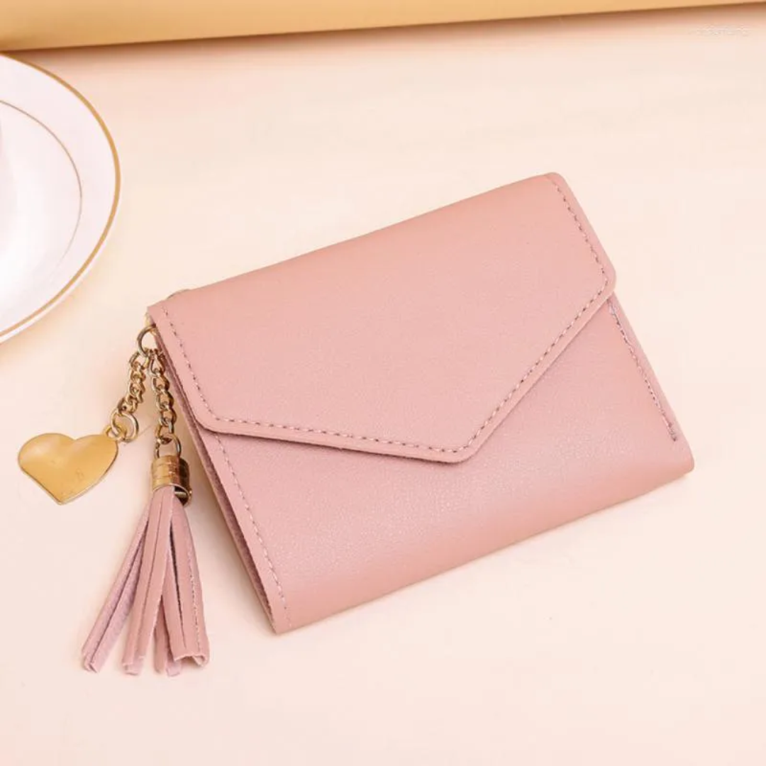 Lila | Mini wallet with tassel pendant | Elegant and compact-Elly Rose