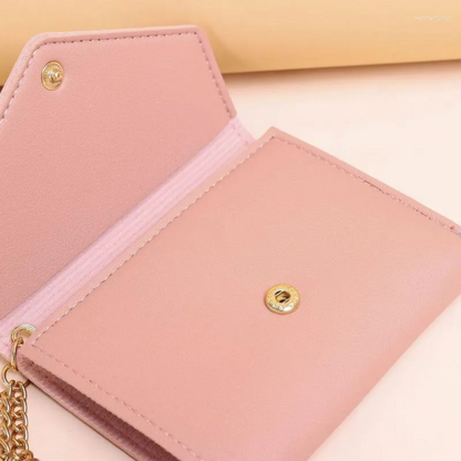 Lila | Mini wallet with tassel pendant | Elegant and compact-Elly Rose