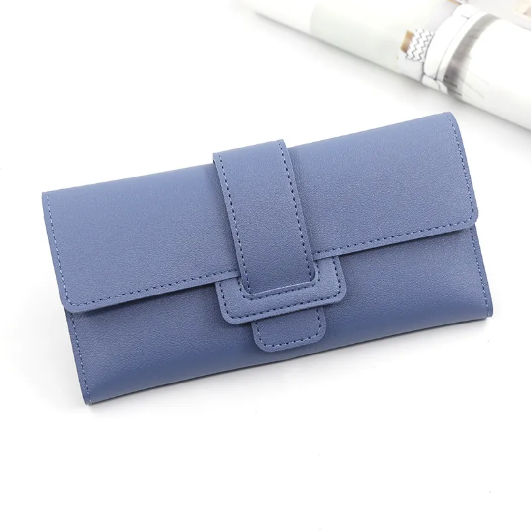 Minimalist long leather wallet | Simple & Trendy-Elly Rose