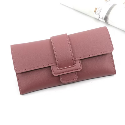 Minimalist long leather wallet | Simple & Trendy-Elly Rose