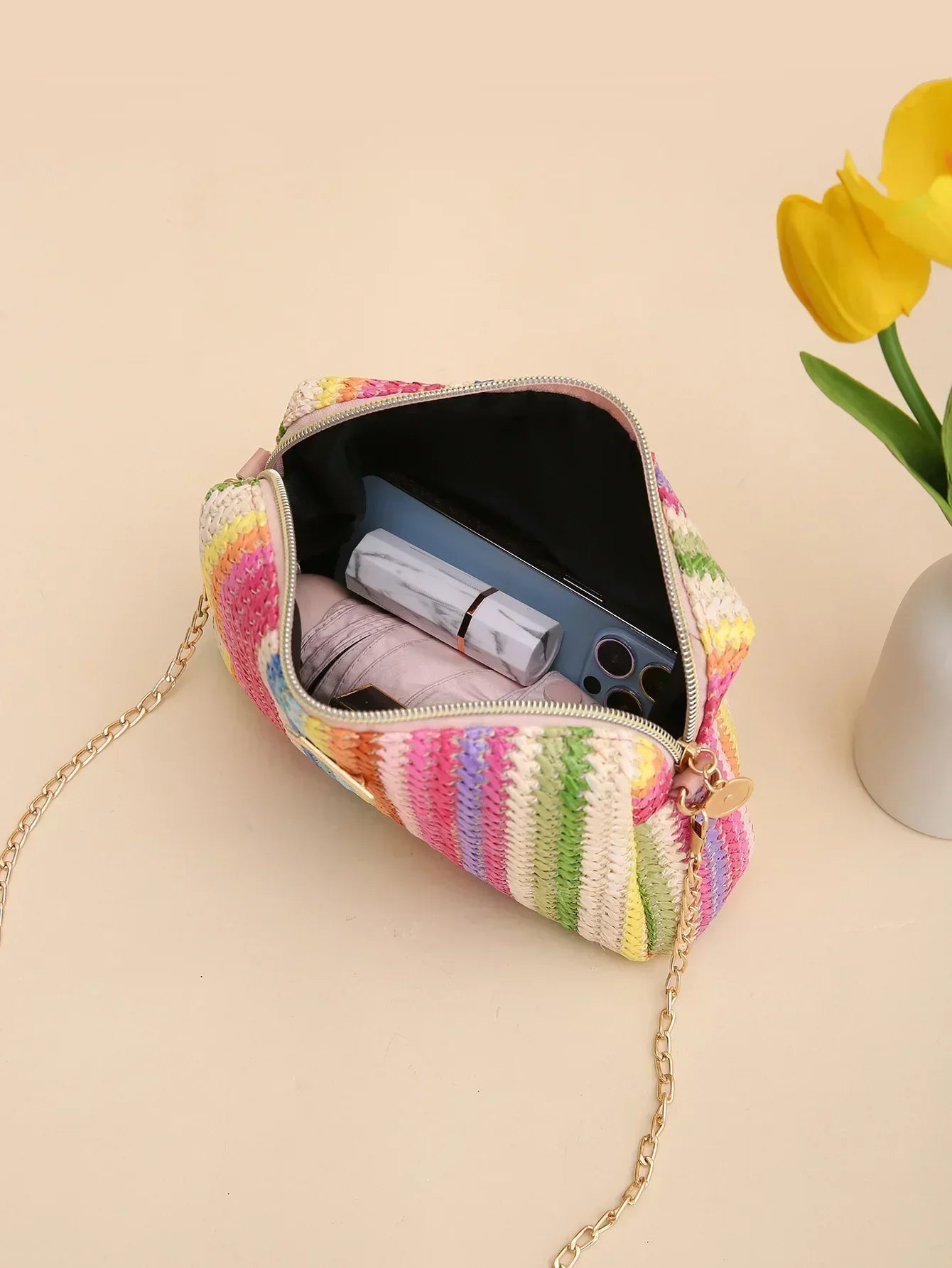 Colorful knitted bag-Elly Rose