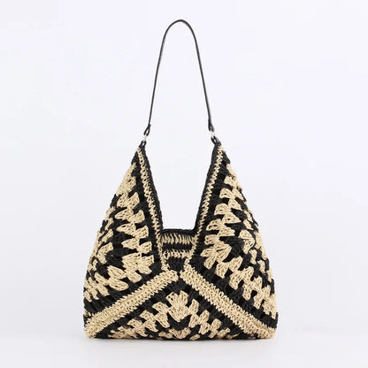 Hollow vintage tote bag-Elly Rose