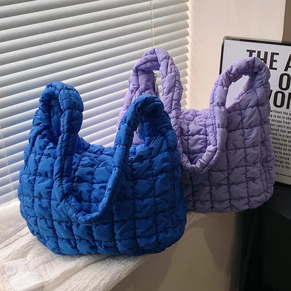 Quilted cloud shoulder bag-Elly Rose