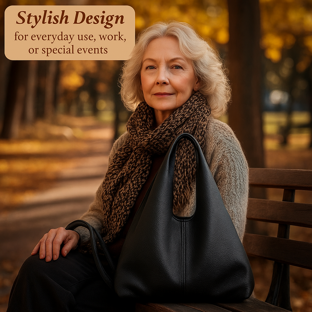 Ninon's Elegant Shoulder Bag With Magnetic Closure