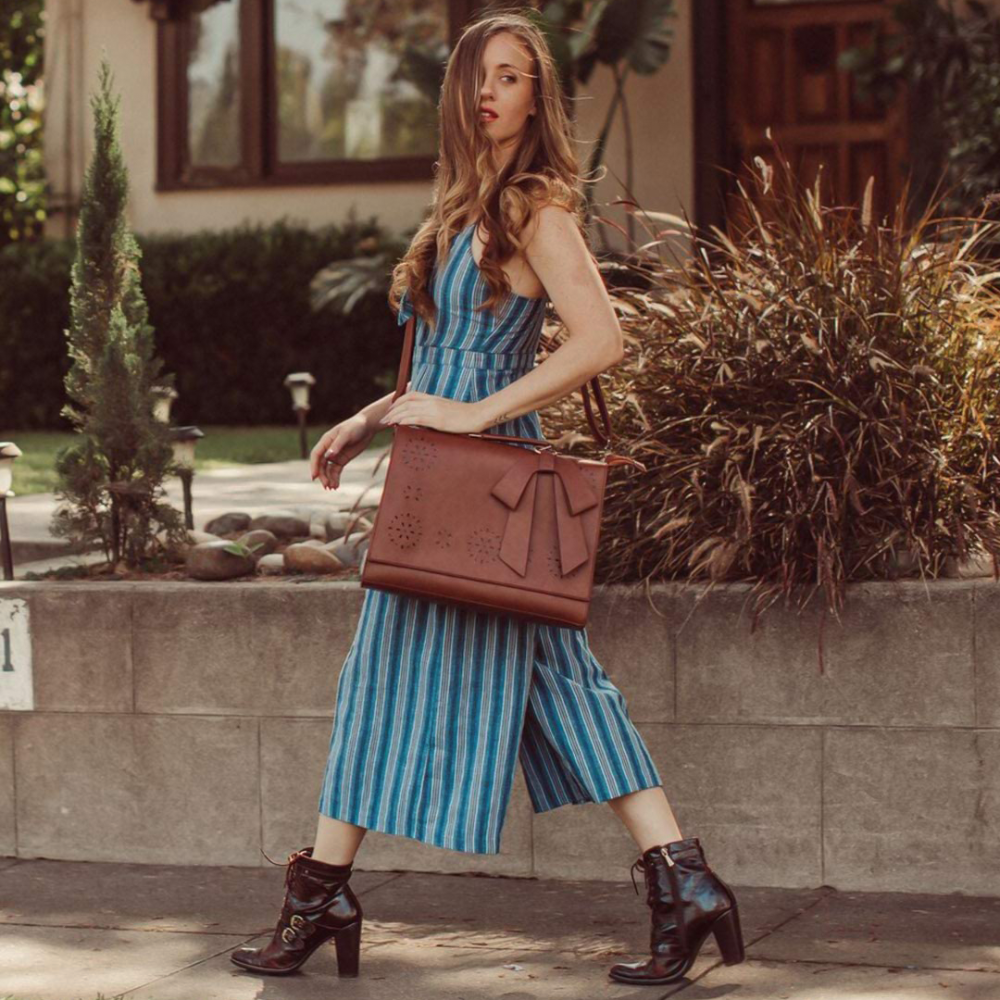 Grace’s Elegant Bow-Tie Satchel-Elly Rose