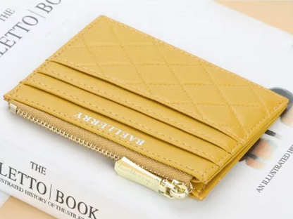 Quilted cardholder | Compact and trendy-Elly Rose