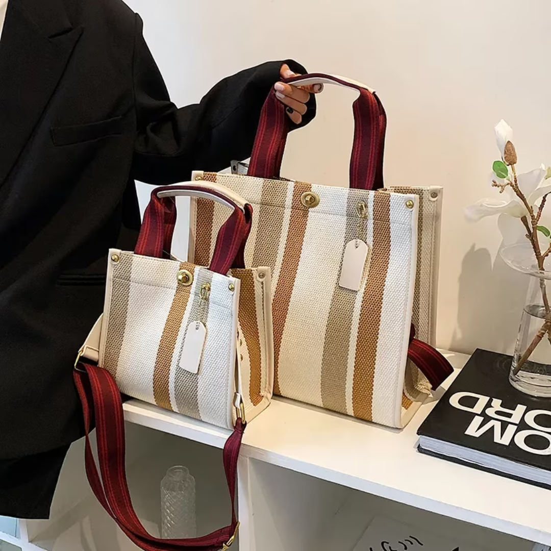 Rachelle canvas carrier bags - Versatile and trendy-Elly Rose