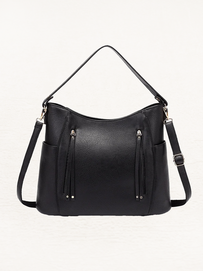 Renée Large leather shoulder bag for ladies | Retro Handbag | Shopper-Elly Rose