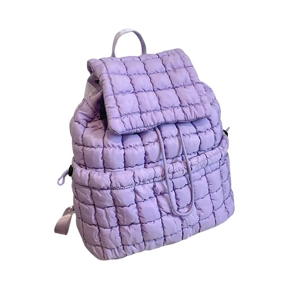 Amanda | Spacious lightweight nylon travel backpack with drawstring-Elly Rose