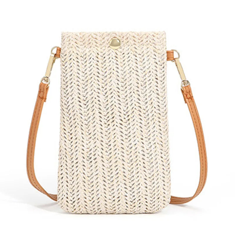 Solis Fashion Summer Straw Woven Clutch-Elly Rose