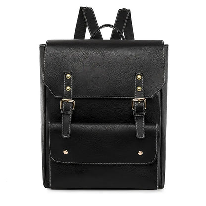 Amelia | Timeless backpack with buckle and flap for travel and laptop-Elly Rose